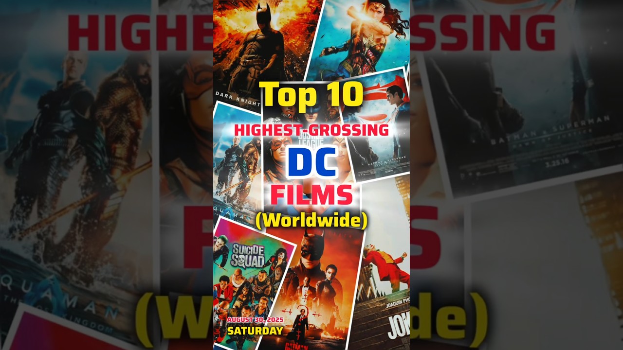 Top 10 Highest Grossing DC Superhero Movies 💥 | Box Office Titans 