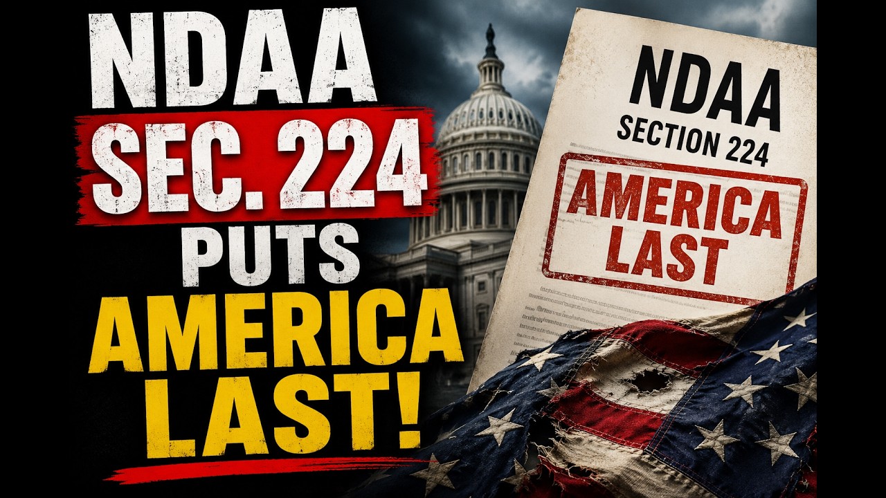 NDAA Sec. 224 Puts America Last!