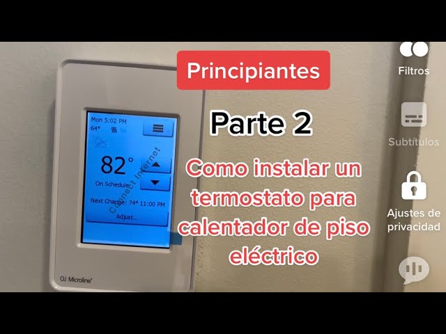 Jeanoko Inicio Termostato de calefacción por suelo radiante de agua  Interruptor inteligente programable Control múltiple con manual de  instrucciones