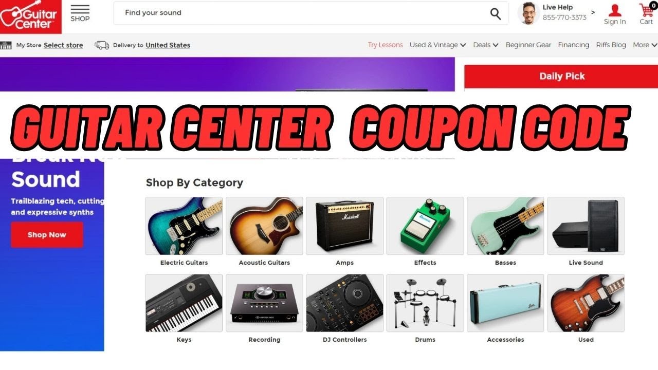 Guitar Center Coupon Code 2023 Guitar Center Promo Code Guitar