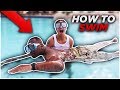 TEACHING MY HUSBAND HOW TO SWIM **HE ALMOST DROWNS**