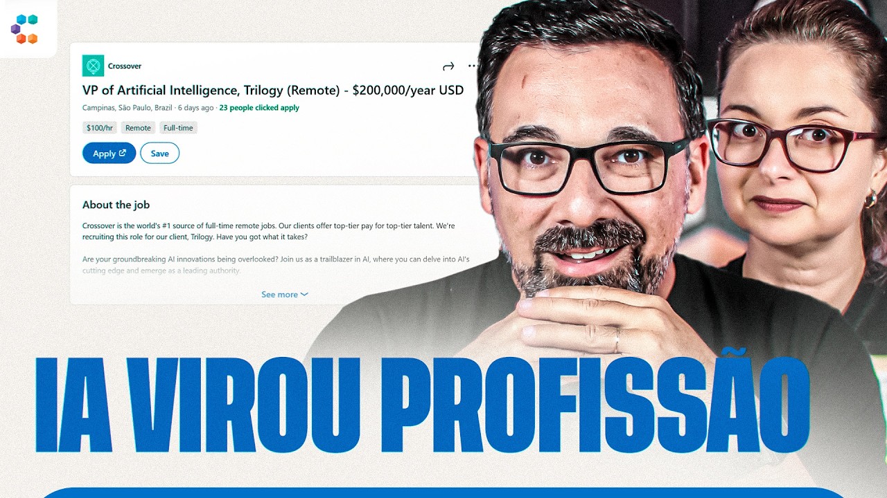 OPORTUNIDADES PARA TRABALHAR COM INTELIGÊNCIA ARTIFICIAL! (React de Vagas)