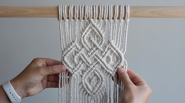 DIY Macrame Tutorial: Advanced Pattern Using Double Half Hitch Knots!