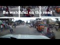 Narrow Escape! | Be watchful on the road | helmet is a must #bangalore #traffic #cops