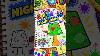 Satisfying Polka Dot Lamp Coloring Page 💡 #art #drawing #shorts