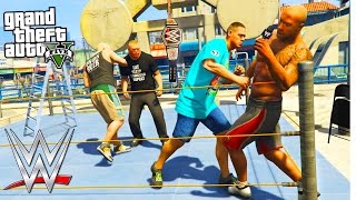 GTA 5 WWE JOHN CENA vs RANDY ORTON (SMACK DOWN) MODU !!