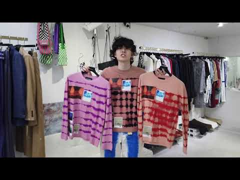 YUKI HASHIMOTO BREACHED LONG SLEEVE T SHIRTS WITH POLAROID