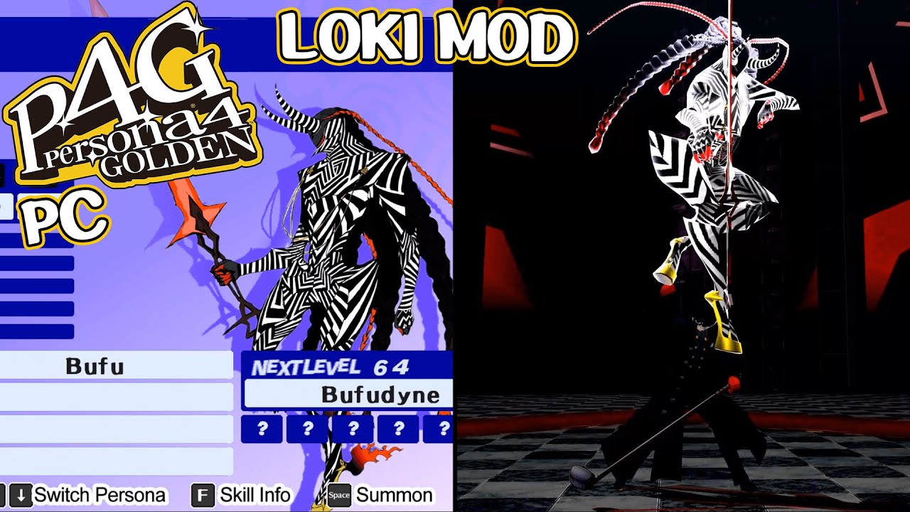Loki Persona mod - Persona 4 Golden PC - YouTube