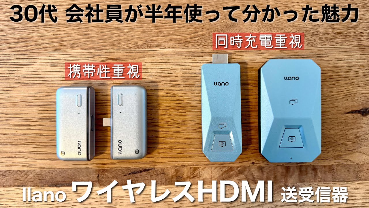 Ideal for meetings] Wireless HDMI Transmitter & Receiver Set
