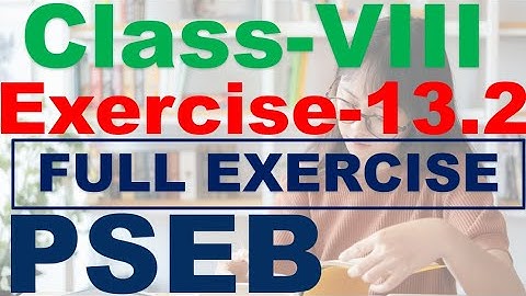 Class 8th Chapter 13 Introduction to graph  Exercise 13.2 PSEB  New Book 2023-2024