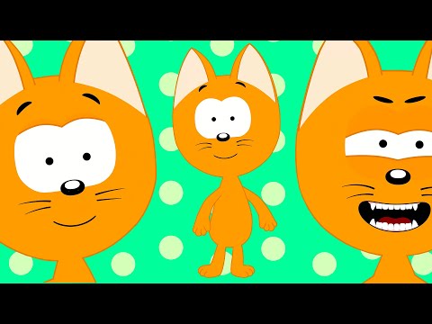 Песенка про Лицо мультик для детей ! Котенок Котэ