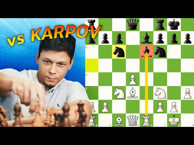 SENSACIONAL Rafael Leitão Sacrifica contra Anatoly Karpov?? 