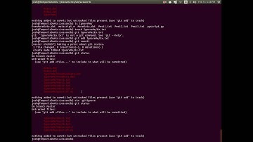 Git Command Line - Lesson 1, Part 6 - Ignoring files