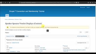 Lesson 25 - 2018 Drupal 7 Registration Platform - Speaker Sponsor and Vendor Views