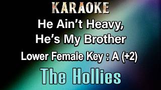 He Aint Heavy Hes My Brother karaoke The Hollies   Lower Female Tone Key A 2