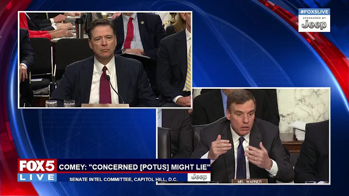 COMEY TESTIFIES: Sen. Mark Warner questions Former FBI Director James Comey