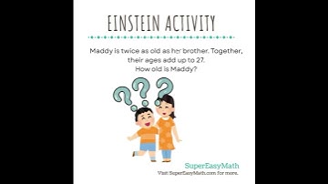 How old is Maddy? #tiffany #supereasymath #math #einsteinactivity #age #ageaintnothinbutanumber