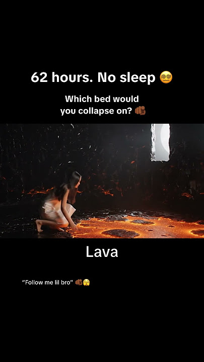 62 hours. No sleep. Which one of these bed you choosinng? #shorts #viral