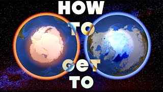 How to get to the North Pole (Arctic) and South Pole (Antarctica)