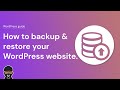 How to backup and restore your WordPress website in 2022 || Easy method