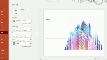 To open Category in Backstage View in Powerpoint 2019