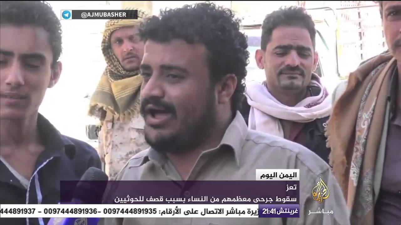تغطية من مكان سقوط قذيفة على تجمع للأهالي أثناء محاولة التزود بالمياه