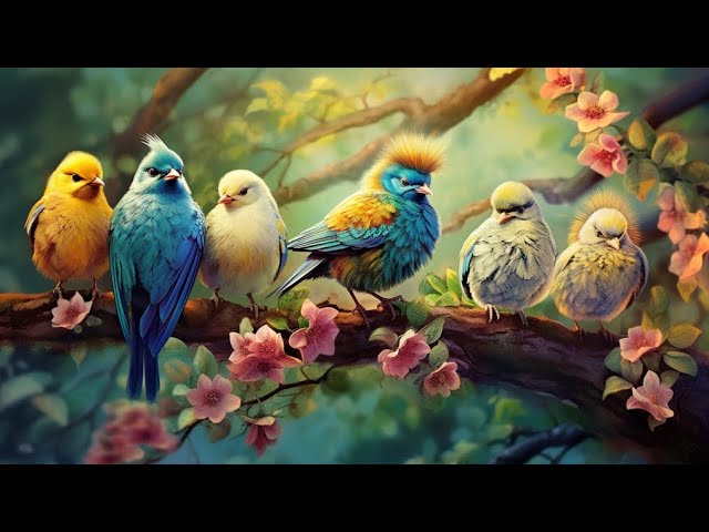 Birds Sound & Piano Music | Wonderful Collection of Birds | Stunning Nature | Stress Relief class=