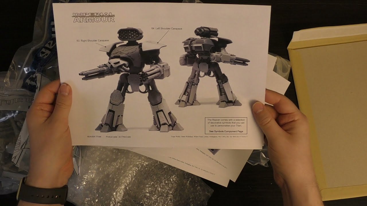 Распаковка Reaver Titan — Mars Pattern (HH и WH40K)
