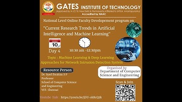 National Level Online - FDP on Current Research Trends in Artificial Intelligence & Machine Learning