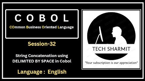 String Concatenation in COBOL Program - String concatenation  Using DELIMITED BY SPACE (Session-32)