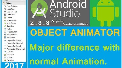 Android ObjectAnimator example. Android Studio tutorial. (NEW)