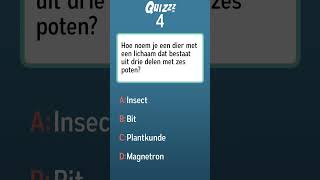 Welke naam geef je aan een dier met drie delen en zes poten?