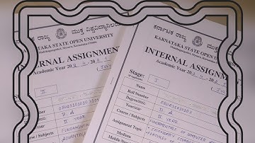 #KSOU How to write assignment #Any degree assignment @KSOU