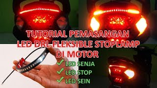 Tutorial Cara Pasang LED Sorot CWL 2 Mata Di Motor - Terangnya Mantap !!!