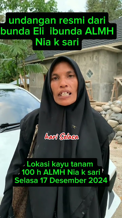 Undangan resmi dari ibu Eli acara 100 hari ALMH Nia Kurnia sari #shorts #seratushariniakurniasari