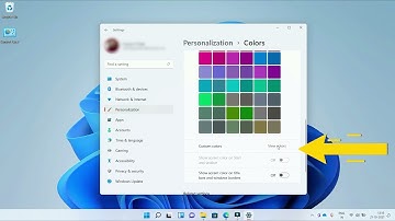 How to change Accent Colors in Windows 11
