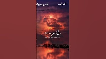 هزاع البلوشي سورة الحجر 🎧❤️