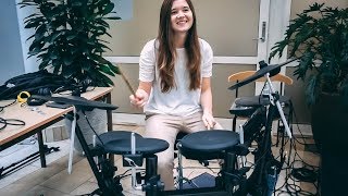 GIRLFRIEND PLAYING DRUMS AT WORK?