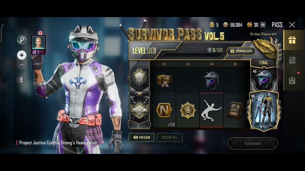 PUBG New State Vol 5 Survivor Pass 🔥All Rewards 1-50 Ranks😍