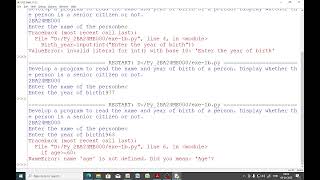 Write a python program to identify Senior Citizen or Not with messages