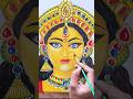 Shree Durga Maa Nath Painting 💛✨ | Divine Nose Ring Art 😍🎨🔥 #shorts