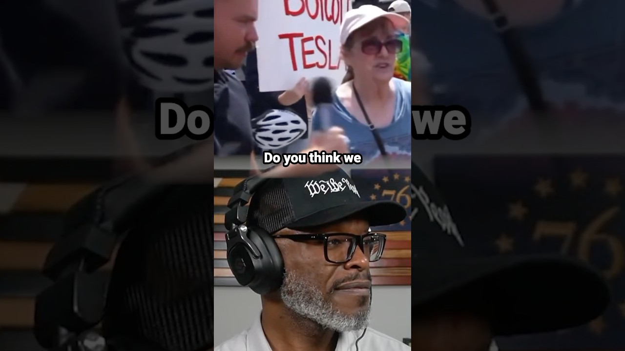 Brainwashed Protester Contradicts Herself in SECONDS!!