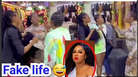 Actress Amarachi Igidimbah hair shop d€stroyed by a customer who accused  her of selling fake hair.