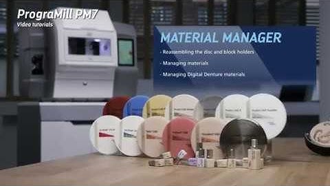 Video tutorial PrograMill PM7 – Managing materials