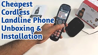 ☎️Beetel X70 Cordless Landline Phone Unboxing & Setup | Beetel phone | Beetel cordless phone