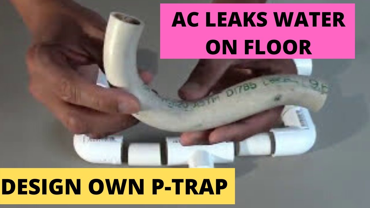 Central A/C Leaks Water On The FloorPart 3 make your own Ptrap(DIY