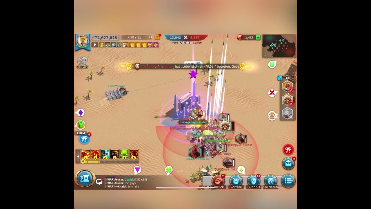 ARK OF OSIRIS Battle l Kingdom 1160 vs 1557 l Rise Of Kingdoms