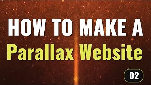 Apply Parallax Scrolling Effect on webpage - How to make a parallax website in Hindi / Urdu (2/2)