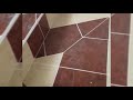 عملية تركيب بلاط أرضية درج خرساني Concrete stair floor tiles installation process