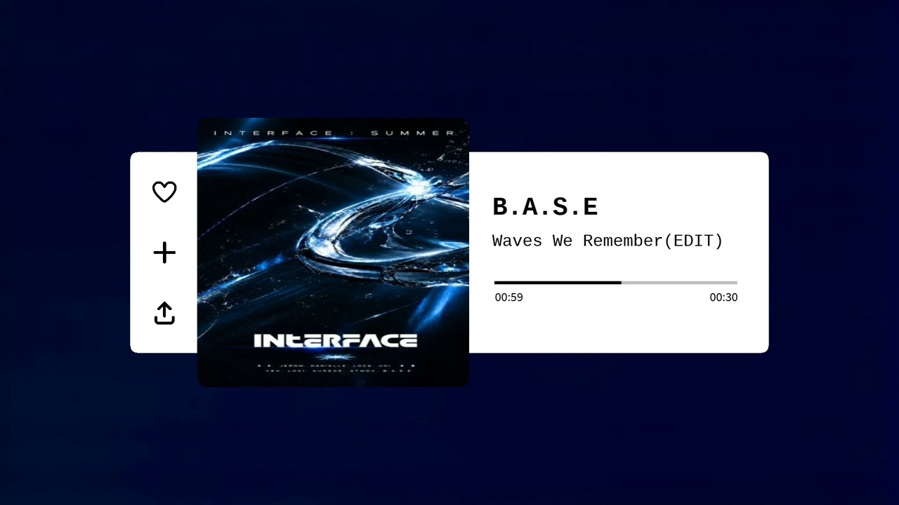 Watch B.A.S.E - Waves We Remember(60s EDIT) on YouTube Watch B.A.S.E - Waves We Remember(60s EDIT) on YouTube